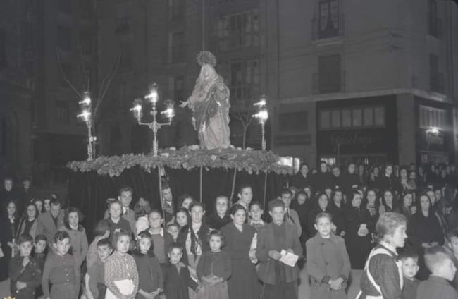 Imagen de Nuestra Señora de la Soledad a mediados del siglo pasado. ECB