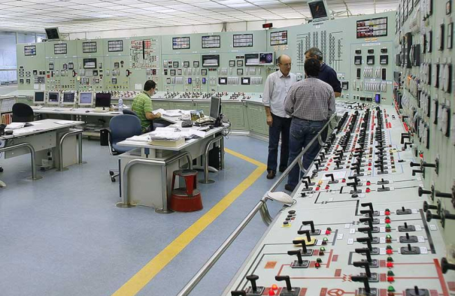 Interior de la central nuclear de Santa María de Garoña.