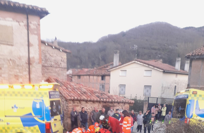 Una mujer de 79 años y un varón de 78 años, rescatados tras sufrir una caída en un hayedo en las inmediaciones de la cascasa de los Chorrones en Valmala