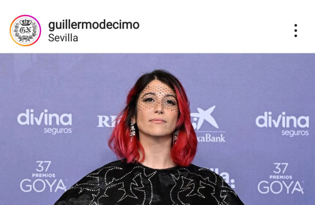 Captura del post con el vestido que Guillermo ha compartido en su Instagram. ECB