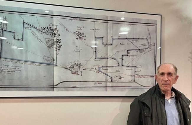 Evilasio González descubrió en el Archivo de Madrid un mapa histórico de Fresnillo de las Dueñas