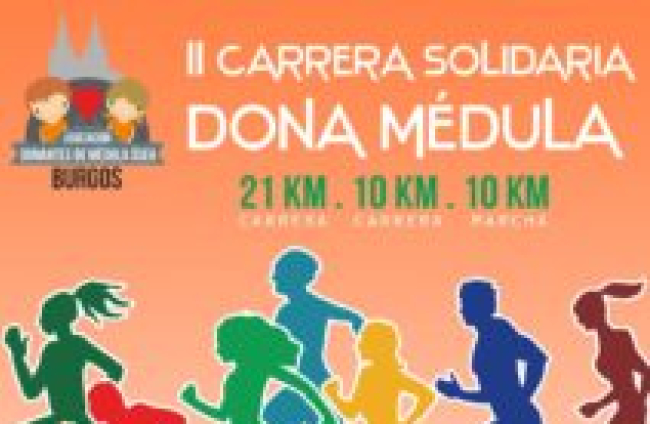 Cartel de la Carrera Solidaria 'Dona Médula' de Admobu.