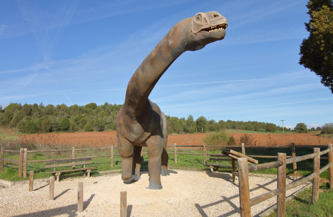 El yacimiento de La Pedraja conserva más de un millar de huellas repartidas en 14 afloramientos, pertenecientes a 123 icnoespecies de dinosaurios.