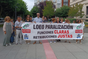 Concentración de abogados de la Administración de Justicia en Burgos.