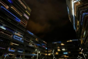 Balcones adornados del Edificio de la Luz en Burgos.