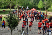 La marcha fue a pie y en bicicleta