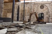 Las catas en el Monasterio de San Juan permiten descubrir la presencia de fibrocemento.