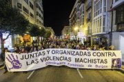 Manifestación en Burgos por el Día Internacional de la Eliminación de la Violencia contra la Mujer.