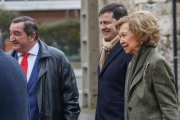 La Reina Sofía, en Ibeas de Juarros para inagurar el centro Emiliano Aguirre.