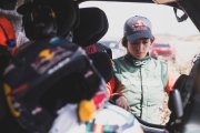 Cristina Gutiérrez, este sábado en Brisha, donde se celebró la primera etapa del rally Dakar.