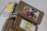 Hachís decomisado por la Guardia Civil en un piso de Burgos.