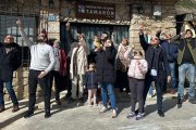 El eclipse solar parcial del 29 de marzo se pudo observar en Tamarón con gafas homologadas.