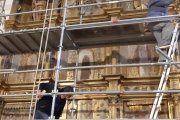 Restauración del retablo mayor de la iglesia de Escalada.