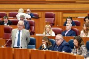 Santonja, en su intervención en la primera sesión del Pleno de las Cortes de Castilla y León.