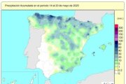 Las lluvias acumuladas en este año hidrológico ascienden a 597 l/m2, un 19% más que el valor normal.