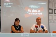 Elena Pascual y Fernando Fraile, de Comisiones Obreras.