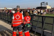 Voluntarios de Cruz Roja, en el festival de Sonorama.