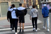 Imagen de un grupo de jóvenes en Aranda de Duero