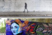 Mural borrado en la calle Duero sin previo aviso.