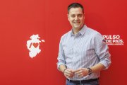 Daniel de la Rosa, en la sede del PSOE de Burgos.