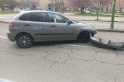 Accidente en la confluencia de la avenida Castilla y León con Juan de Padilla.