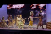 Instante del musical de 'El Rey León' de la asociación Ademus.