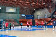 Los jugadores del UBU San Pablo durante el partido