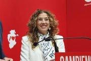 Daniel de la Rosa y Virginia Jiménez, en la sede del PSOE de Burgos.