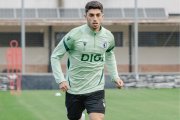 Álex Lizancos durante uno de los entrenamientos de esta semana en la ciudad deportiva.