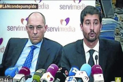 Cándido Conde-Pumpido y su excliente Elpidio Silva.-