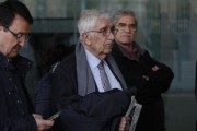 El extesorero de CDC Daniel Osàcar, a su llegada este jueves a la Ciutat de la Justícia.-