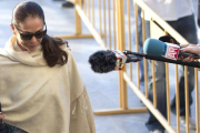 Isabel Pantoja, en abril del 2013, llegando a la Audiencia de Málaga para conocer el resultado del juicio sobre blanqueo de capitales.-Foto: EFE / JORGE ZAPATA