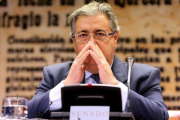 Zoido, durante su comparecencia en el Senado para hablar de la actuación y el despliegue policial por el 1-O.-JUAN MANUEL PRATS