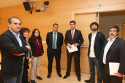 Los miembros de la comisión de investigación del Hospital de Burgos.-ICAL