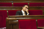 Turull, en el Parlament-FERRAN SENDRA