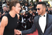 Irina Shayk y Lewis Hamilton, en el Festival de Cannes.-AFP / ALBERTO PIZZOLI