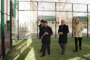 Rico y Ortiz encabezaron la comitiva institucional en la visita.-G. G.