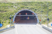 Imagen del túnel en el que se produjo el simulacro.-ISRAEL L. MURILLO