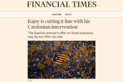 Imagen del artículo de David Gardner publicado en el 'Financial Times'.-