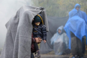 Refugiados en la frontera de Eslovenia.-Jure Makovec / AFP / JURE MAKOVEC