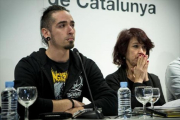 Lanza, en una rueda de prensa en el 2015, tras la emisión de Ciutat Morta.-FERRAN NADEU