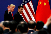 Donald Trump y Xi Jinping en una reunión oficial.-REUTERS