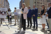 Mari Mar Blanco, durante su intervención en el acto organizado por el Ayuntamiento de Burgos.-ICAL