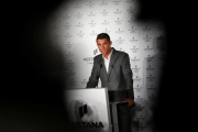 Cristiano Ronaldo, durante la inauguración de un hotel en Lisboa-PEDRO NUNES