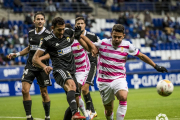 Imagen del partido entre el Oviedoy el Burgos CF. LALIGA