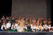 Los integrantes del grupo de teatro Tierra de Lara se han dejado este fin de semana la piel sobre el escenario.-ECB