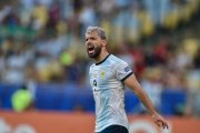 El delantero del Manchester City afirmó que está contento por la clasificación a semifinales de la Copa América.-AFP