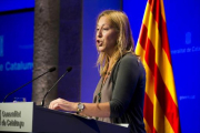 La 'consellera' de Presidencia y portavoz del Govern, Neus Munté.-JOAN PUIG