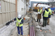 Las obras de la calle Delicias avanzan a buen ritmo.-RAUL G. OCHOA