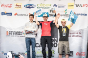 Podio de honor de la prueba de Ultratrail masculina de La Picón Castro 2019-Dela